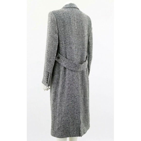 NWOT Burberry Herringbone Trench Wool Coat - Picture 2 of 5